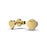 Сережки «Серце» з жовтого золота 317693100