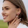 Серьги из белого золота с черными бриллиантами 336271121