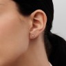 Сережки з червоного золота, з діамантами 35642421