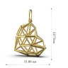 Підвіска «Серце» з червоного золота 11272400