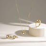Серьги из желтого золота с бриллиантами 334483122