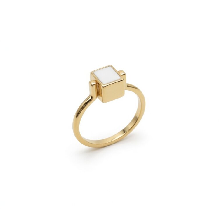 Каблучка Qube з емаллю QCR000026-01 Каблучка Qube з емаллю QCR000026-01