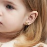 Серьги «Пикачу» из желтого золота 318063122