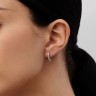 Серьги из белого золота с бриллиантами 37461121.