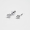 Серьги из белого золота с бриллиантами 331551121