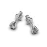 Серьги из белого золота с бриллиантами 331551121