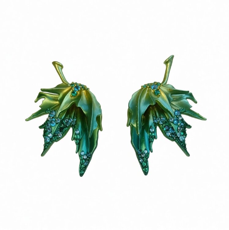 Сережки Primerose з фіанітами та алюмінієм 2ES0308001101GP Сережки Primerose з фіанітами та алюмінієм 2ES0308001101GP