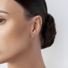 Сережки з червоного золота, з діамантами 31482421