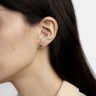 Серьги из желтого золота с бриллиантами 333843122