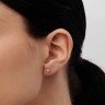 Сережки з червоного золота, з діамантами 34752421