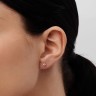 Сережки з червоного золота, з діамантами 34752421