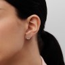 Серьги «Луны» из белого золота с бриллиантами 312981121