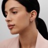 Серьги «Луны» из белого золота с бриллиантами 312981121