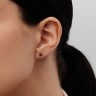 Серьги из красного золота с черными бриллиантами 322512422